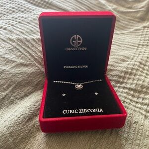 Giani Bernini Sterling Silver Necklace with Cubic Zirconia